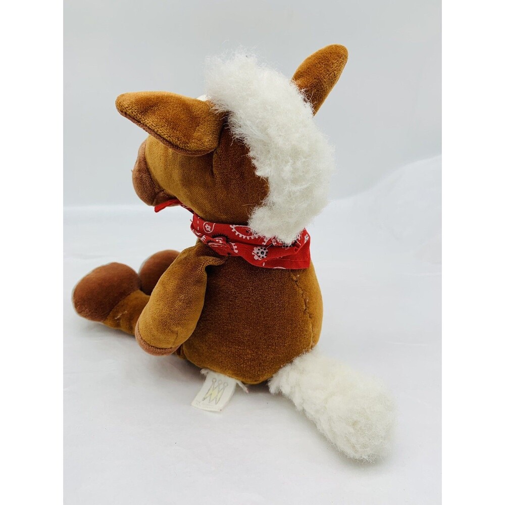 Manhattan Velour Plush Floppy Horse Brown Soft Stuffed Animal Bandana *Faded Tag - Picture 6 of 10